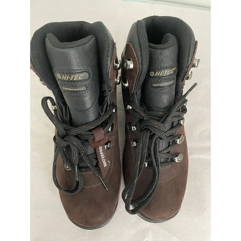 HI-TEC Mens Altitude IV Waterproof Leather Hiking Boots Brown 41100 Size 8 NWOB